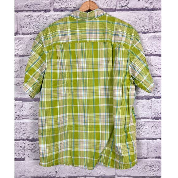 Columbia Mens L Outdoors Fishermancore Coastal Nautical Plaid Button-Up Shirt - Picture 4 of 10